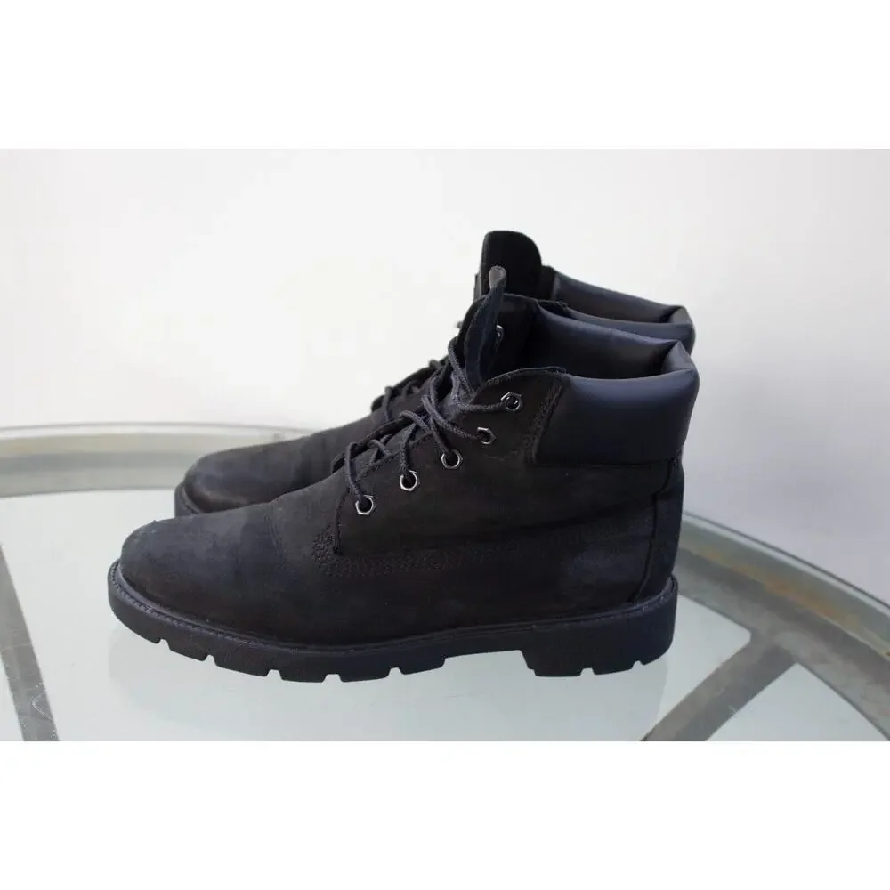 Timberland Junior 6-Inch Premium Waterproof Boot Black Leather 10910 Big Boy 5